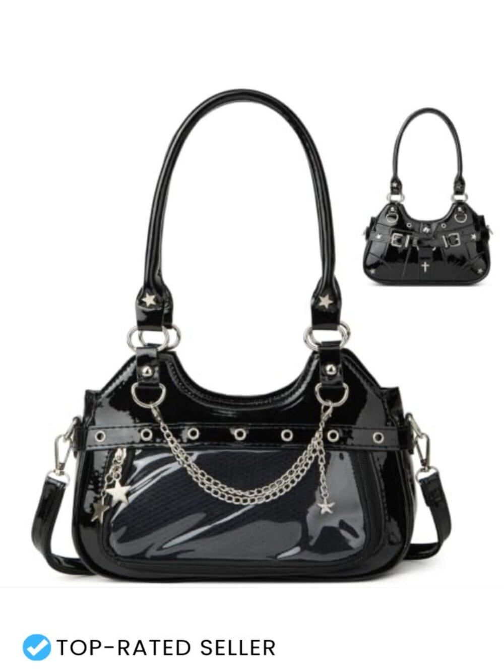 Kawaii Ita Bag PU Leather Shoulder Bag Y2K Cosplay Purse